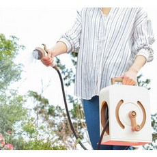 全罩式便攜手提水管 15m, 1個, 米色