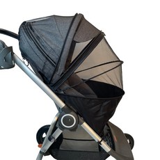 Pinguo Factory 嬰兒車腳套型拉鍊蚊帳, 1個, 黑色