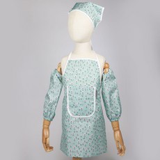 BEBE CHOUETTE 兒童用防水圍裙 + 頭巾 + 袖套組