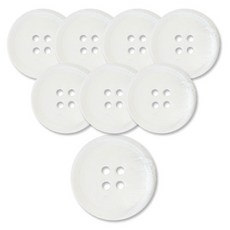 동대문단추왕 무광 코트 가디건 단추 15mm, 화이트아이젠, 8개