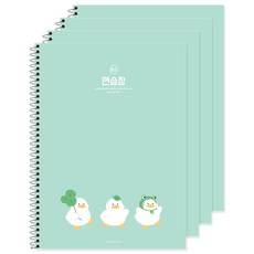 POPO FANCY 3000 胖胖鴨練習本, 薄荷綠色, 4個