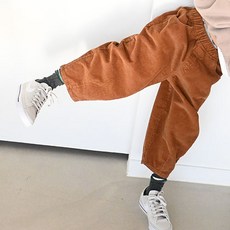 sonyun market 兒童GOSOMI壓褶燈芯絨保暖寬褲