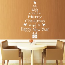 P31 聖誕樹壁貼, 白色