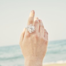 빈티지헐리우드 여성용 클리어 버블 링 VH2336RI006B