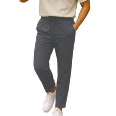 ILLUSO 男士防皺涼感彈性鬆緊帶褲