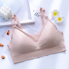 Kong 直條紋紗哺乳內衣