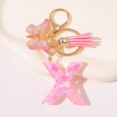 ING Market 粉紅粉紅可愛字母商品掛飾, 1個, X