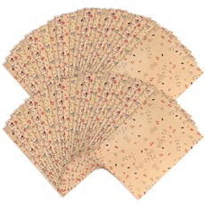 投影設計牛皮紙圖案文具花, 隨機出貨, 50張