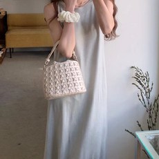 오브리 위빙 패턴 미니 토트 크로스백