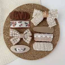 BEASOL 女童茱蝶姆髮夾8件組