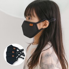 YEROOYENA 網眼立體空氣感時尚家庭口罩 兒童用 3入