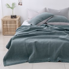 Ash莫代爾色素水洗鋪棉床罩, 綠色
