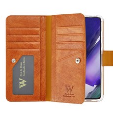 더블유케이스 엘리쉬 다이어리 지갑 휴대폰 케이스 + 핸드스트랩 세트