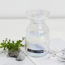 도시정원 오로라 유선 트로피 유리화병 0815