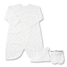 babybear 孩童圓點包屁衣+手套+帽子套裝