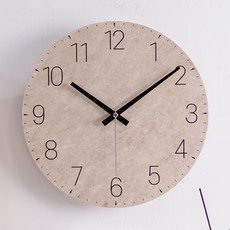플라이토 노멀 인테리어 무소음 벽시계 30cm, 크림
