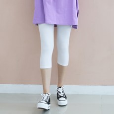 DIAMIGNON 女款Enjoy棉質彈性七分內搭褲