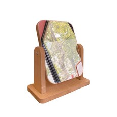 우드 탁상거울 M