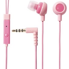 엘레컴 과일 핸즈프리 aux 3.5 유선 이어폰 EHP-SMIN102PNL LIGHTPINK