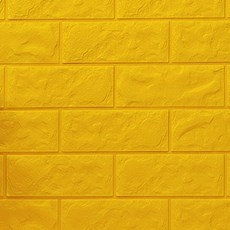 優質立體墊子磚塊樣式亮點壁紙貼, 暗黃色, 4個