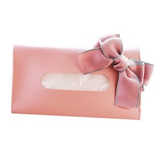 JCP 遮陽板懸掛式蝴蝶結面紙套, 粉紅色