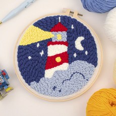 Artjoy DIY俄羅斯刺繡+鉤針組, 1套, 夜間燈塔