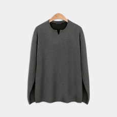 탑보이 링클프리 슬릿 V트임 긴팔 티셔츠 CA274