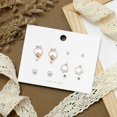 女孩童日常造型耳環12件組