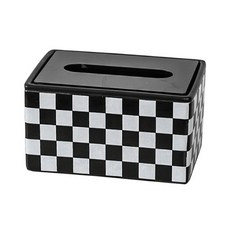 JCP 簡約現代棋盤紙巾盒, 混合顏色