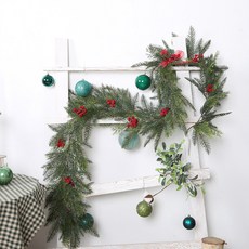 크리스마스 무장식 가랜드, 레드그린, 1개