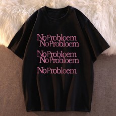 레몬소울 여성용 헤헤 빅사이즈 프린팅 반팔티