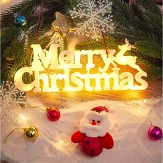 ByeolNim 聖誕快樂LED室內裝飾氣氛燈, 暖白色, 1個