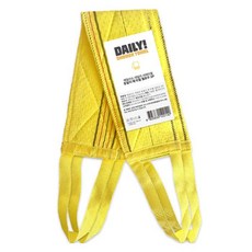 Shabath 每日用去角質長澡巾, 黃色, 2個, 1入