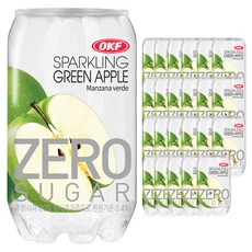 OKF Zero Sugar青蘋果氣泡飲, 350ml, 24個