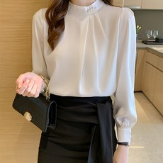 POPLARNC 女款 Bercy 抓褶襯衫 P24FBL072206