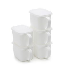 Handy Canister White 800ml, 5個