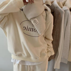 PEONIST 復古圓領休閒長袖大學T