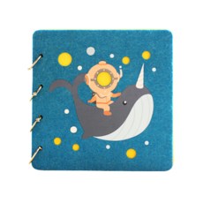 毛氈封面相片剪貼簿 RD_1340, 鯨, 15張