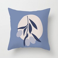 홈플로우 보기만 해도 시원한 블루 포인트 쿠션커버 솜미포함