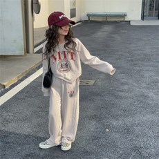 Starbean 童款英文字長袖上衣+長褲組