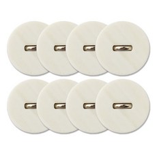 金屬荷蘭組合鈕扣 23mm, 8個, 白色N