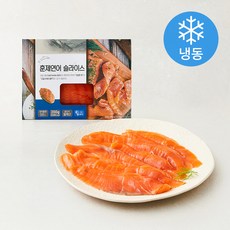 훈제 연어 슬라이스 (냉동), 1개, 200g