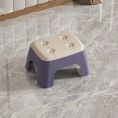 따봉오빠 쿠션 사각 다용도 적층 미니 스툴 소형 JNHA1887, 퍼플, 1개