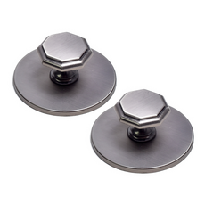 手柄世界八角（小）盤鍍銀1, 2個