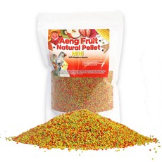 앵프룻 소형 앵무새 과일 펠렛 먹이, 500g, 1개