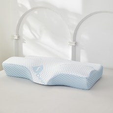 Ishur 伊舒爾 極冰感太空記憶枕 肩頸釋壓型, 白色, 1個