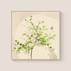 더플로우커머스 크림톤 북유럽 감성 아트 홈인테리어 벽장식 포스터 액자 G타입, 옐로우