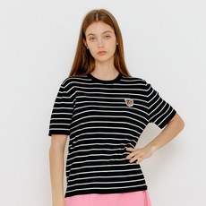 GENERAL IDEA 女性小老虎條紋短袖針織衫 S22D06010