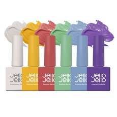 Jello Jello 凝膠指甲油 6入, JC-59+JC-60+JC-61+JC-62+JC-63+JC-64, 1組