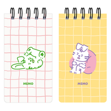 Withna 偽裝兔厚款上翻線圈筆記本 252頁 80-0085, 隨機出貨, 2個